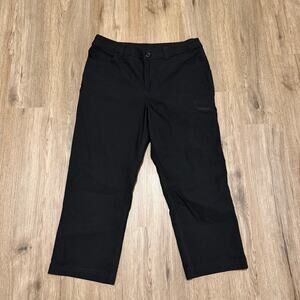 Eddie Bauer Women’s Rainier Capri Pants Black Cropped Outdoor Hiking Active